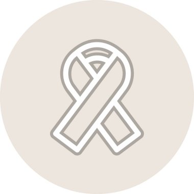 Kurdele Satırı Çemberi Vektör Simgesi Tasarımı