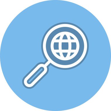 Dünya Satırı Çemberi Vektör Simgesi Tasarımı