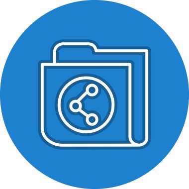 Bağlantı Satırı Çember Vektör Simgesi Tasarımı