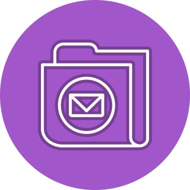 İleti Dizini Çember Vektör Simgesi Tasarımı