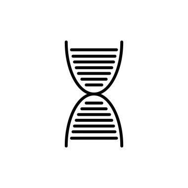 DNA Yapısı Satırı Çember Vektör Simgesi Tasarımı