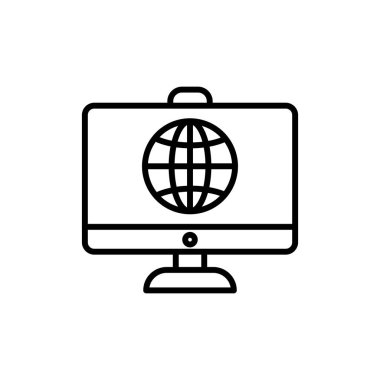 Lcd Satır Çemberi Vektör Simgesi Tasarımı