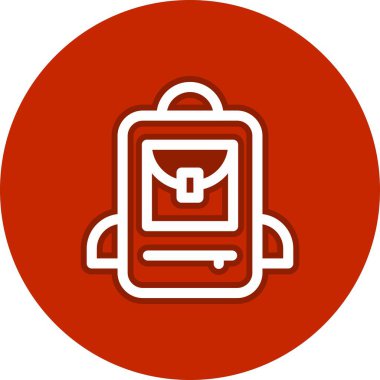 Sırt Sırtı Satırı Çemberi Vektör Simgesi Tasarımı