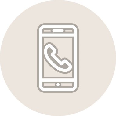 Cep telefonu Hattı Çember Vektör Simgesi Tasarımı