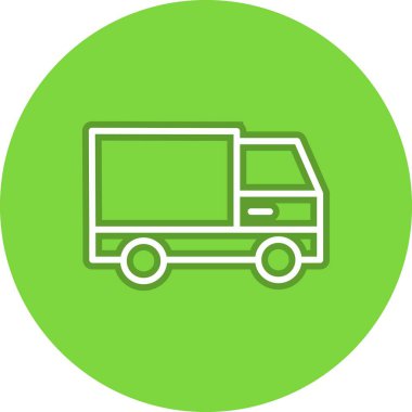 Kamyon Hattı Çemberi Vektör Simgesi Tasarımı