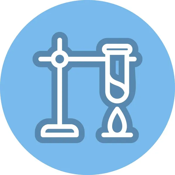 Scheikunde Lijn Cirkel Vector Icon Desig — Stockvector