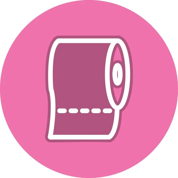 Векторная Икона Круга Туалетной Бумаги Desig — стоковый вектор