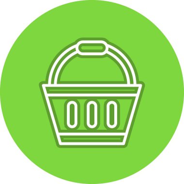 Basket Satırı Çemberi Vektör Simgesi Tasarımı