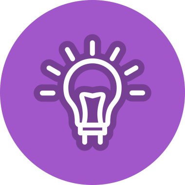 Fikir Satırı Çember Vektör Simgesi Tasarımı