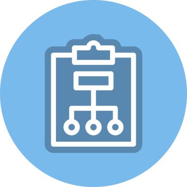 Çalışma Akışı Satırı Çember Vektör Simgesi Tasarımı
