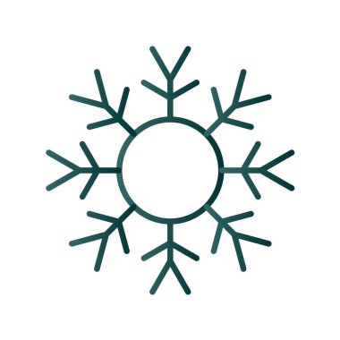 Kar Çizgisi Gradyan Vektör Simgesi Tasarımı