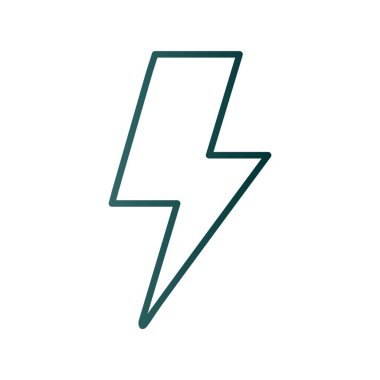 Flash Satırı Gradyan Vektör Simgesi Tasarımı