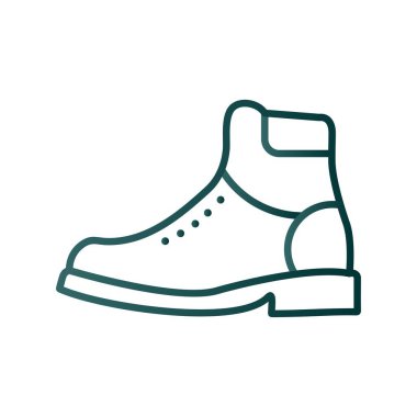 Timberland Çizgisi Gradyan Vektör Simgesi Tasarımı