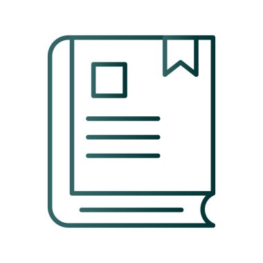 Yer İmi Satırı Gradyan Vektör Simgesi Tasarımı