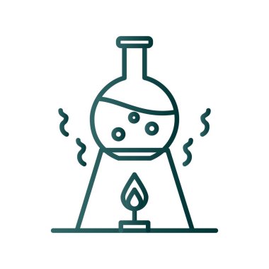 Deney Satırı Gradyan Vektör Simgesi Tasarımı