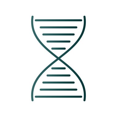 DNA Çizgisi Gradyan Vektör Simgesi Tasarımı