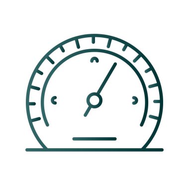 Barometre Satırı Gradyan Vektör Simgesi Tasarımı