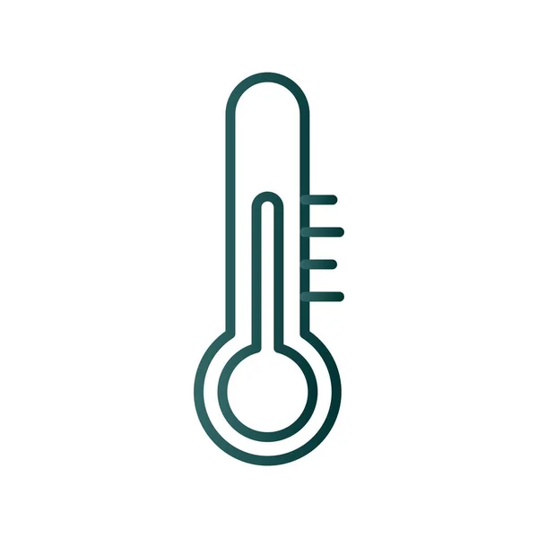 Vektorová Ikona Gradientu Teplotní Čáry Desig — Stockový vektor