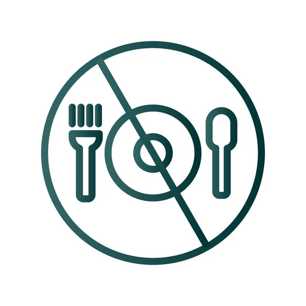 Icône Vectorielle Sans Gradient Chaîne Alimentaire Desig — Image vectorielle