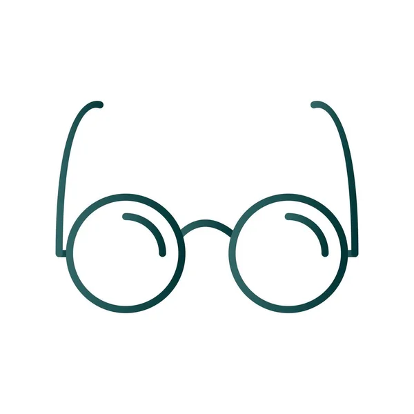 Gözlük Satırı Gradyan Vektör Simgesi Tasarımı — Stok Vektör