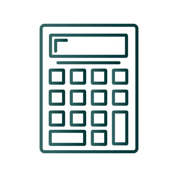Kalkulator Linia Gradientowa Wektor Ikona Desig — Wektor stockowy