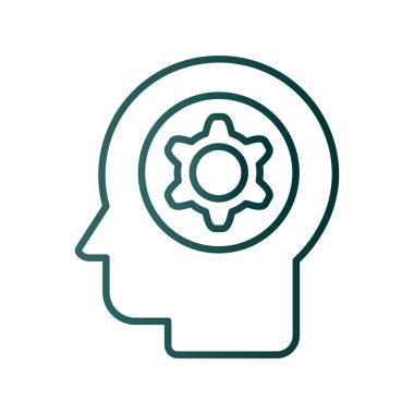 Yetenek Satırı Gradyan Vektör Simgesi Tasarımı