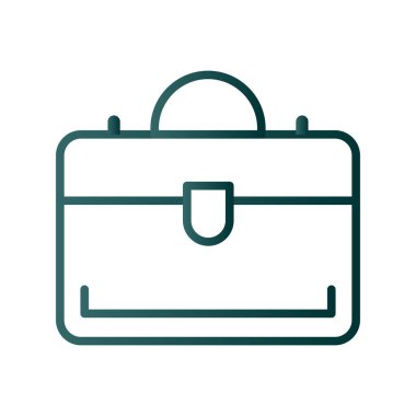 Evrak çantası Satırı Gradyan Vektör Simgesi Tasarımı