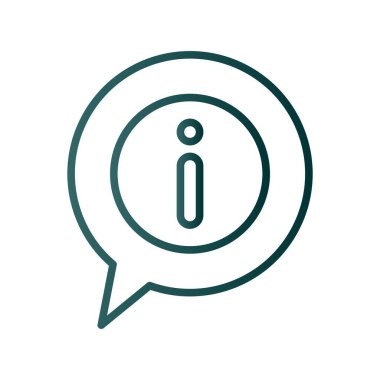 Sohbet Satırı Gradyan Vektör Simgesi Tasarımı