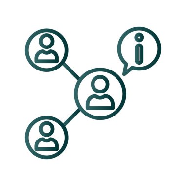 Ağ Çizgisi Gradyan Vektör Simgesi Tasarımı