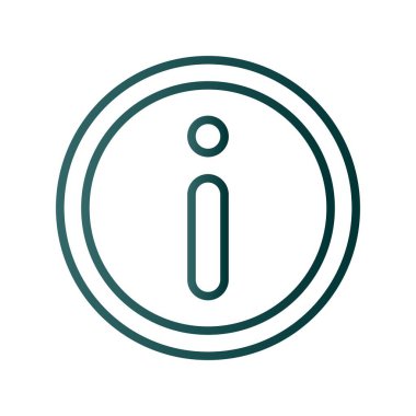 Bilgi Satırı Gradyan Vektör Simgesi Tasarımı