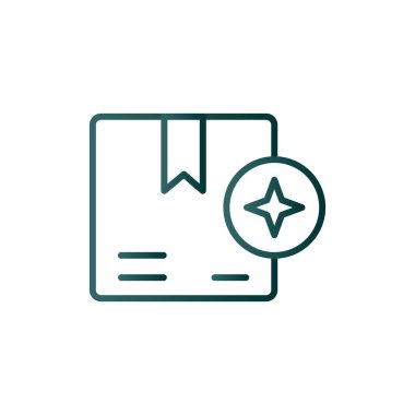 Yıldız Çizgisi Gradyan Vektör Simgesi Tasarımı