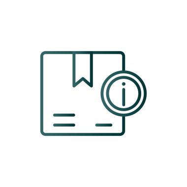 Bilgi Satırı Gradyan Vektör Simgesi Tasarımı