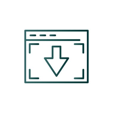 Satır Gradyan Vektör Simgesi Tasarımı İndir