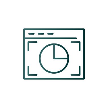 Sunum Satırı Gradyan Vektör Simgesi Tasarımı