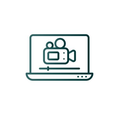 Satır Düzenle Gradyan Vektör Simgesi Tasarımı