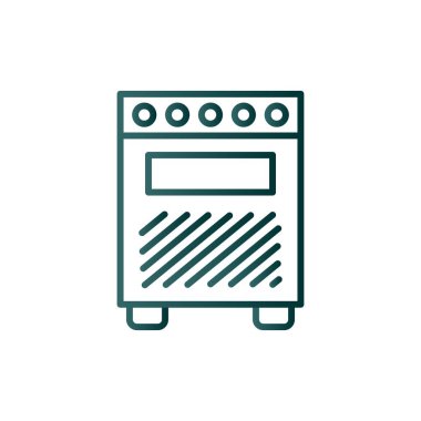 Yükseltici Satırı Gradyan Vektör Simgesi Tasarımı