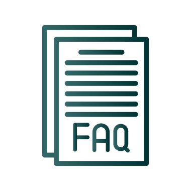 Dosya Satırı Gradyan Vektör Simgesi Tasarımı