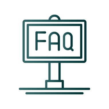 İmza Satırı Gradyan Vektör Simgesi Tasarımı