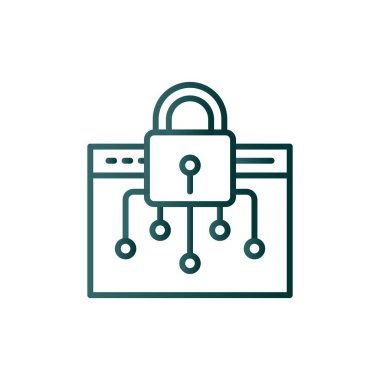 Satır Gradyan Vektör Simgesi Tasarımı 'nı Koru