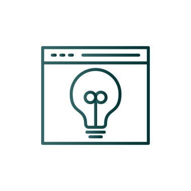 Yaratıcı Satır Gradyan Vektör Simgesi Tasarımı