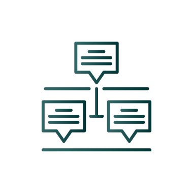 Zaman Çizgisi Gradyan Vektör Simgesi Tasarımı