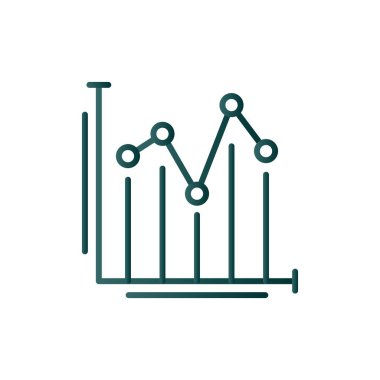 Satır Çizelgesi Gradyan Vektör Simgesi Tasarımı