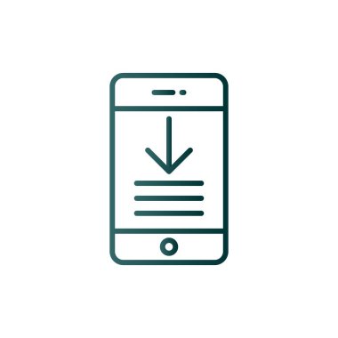 Satır Gradyan Vektör Simgesi Tasarımı İndir