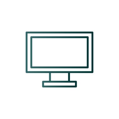 Satır Çizgisi Gradyan Vektör Simgesi Tasarımı