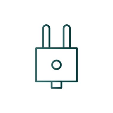 Eklenti Satırı Gradyan Vektör Simgesi Tasarımı