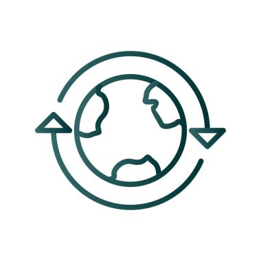 Aktarım Satırı Gradyan Vektör Simgesi Tasarımı