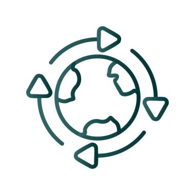 Satır Gradyan Vektör Simgesi Tasarımı 'nı Yeniden Kullan