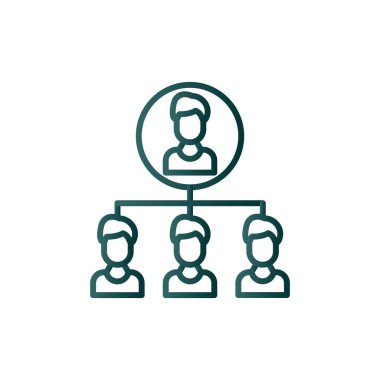 Örgüt Satırı Gradyan Vektör Simgesi Tasarımı