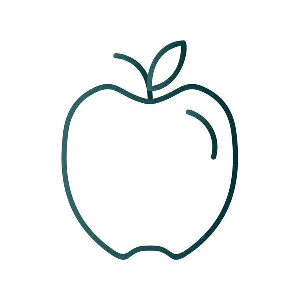 Apple Line Gradient Vector Icon Desig — Stockvektor