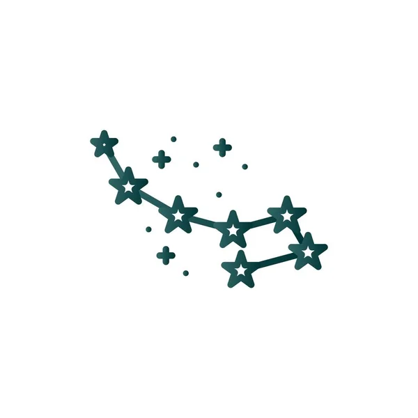 Icône Vectorielle Gradient Ligne Constellation Desig — Image vectorielle